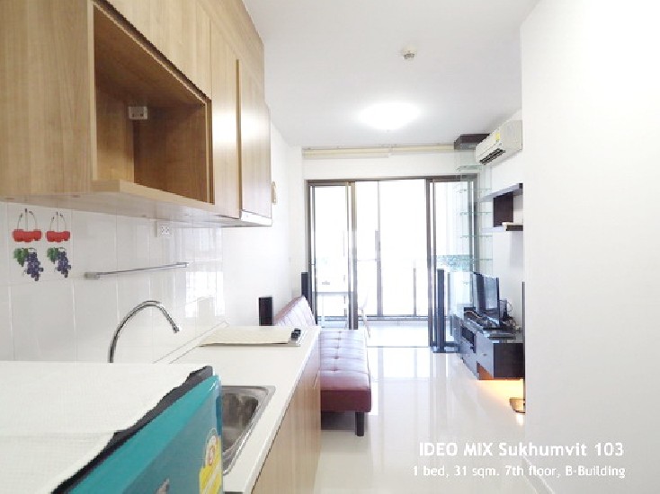 () FOR RENT IDEO MIX SUKHUMVIT 103 / 1 bed / 31 Sqm.**16,000** Fully Furnished. Nice D