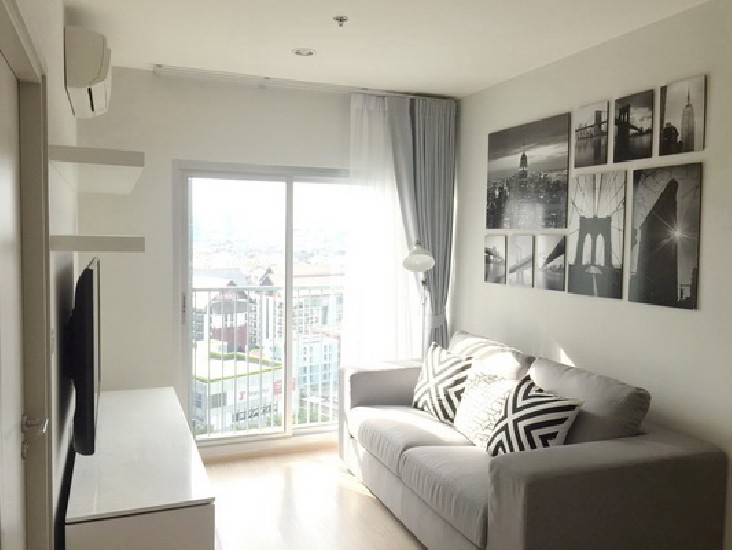 () FOR RENT NOBLE REVOLVE RATCHADA 2 /2 beds 2 baths / 50 Sqm.**40,000** NEW ROOM. Ful