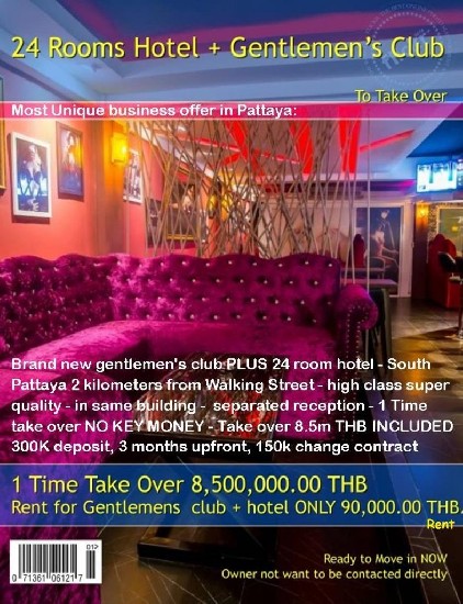 Take over 24 Rooms Hotel + New Gentlemens Club This gentlemens club 