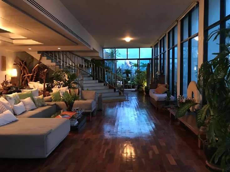 For Sale Duplex Penthouse Lake Green Condominium Big Balcony BTS Nana in Sukhumvit