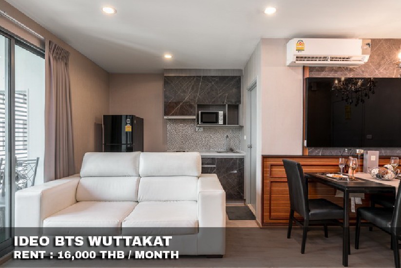 () FOR RENT IDEO BTS WUTTAKAT / 2 beds 1 bath / 45 Sqm.**16,000** Amazing Decorated. 