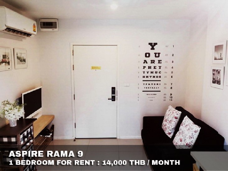 () FOR RENT ASPIRE RAMA 9 / 1 bedroom / 32 Sqm.**14,000** Fully Furnished. 