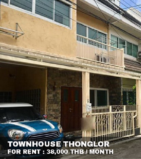 () FOR RENT TOWNHOUSE THONGLOR / 2 beds 2 baths / 27 Sqw.**38,000** Fully Furnished. 