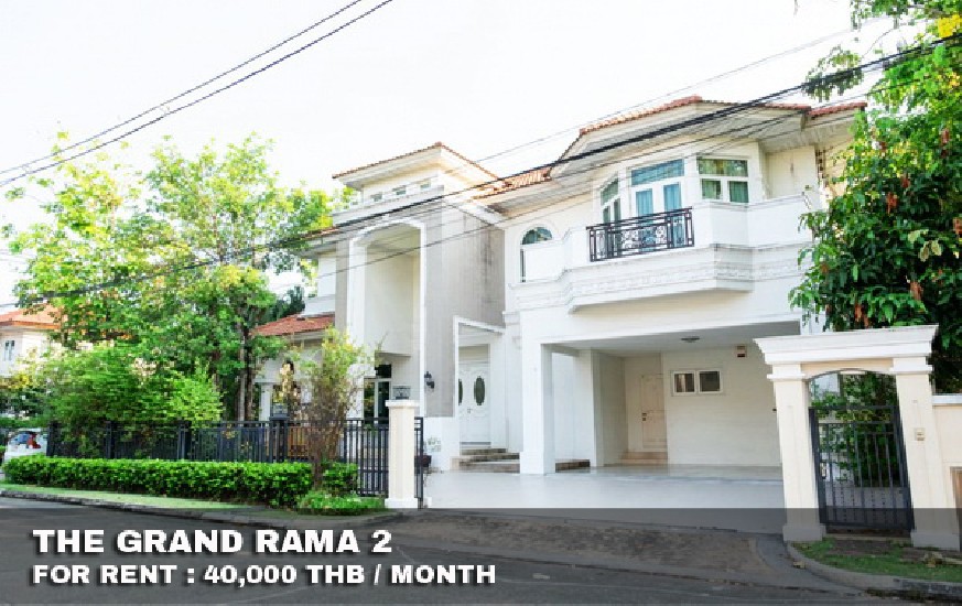 () FOR RENT THE GRAND RAMA 2 / 4 beds 4 baths / 106 Sqw.**40,000** Fully Furnished. 