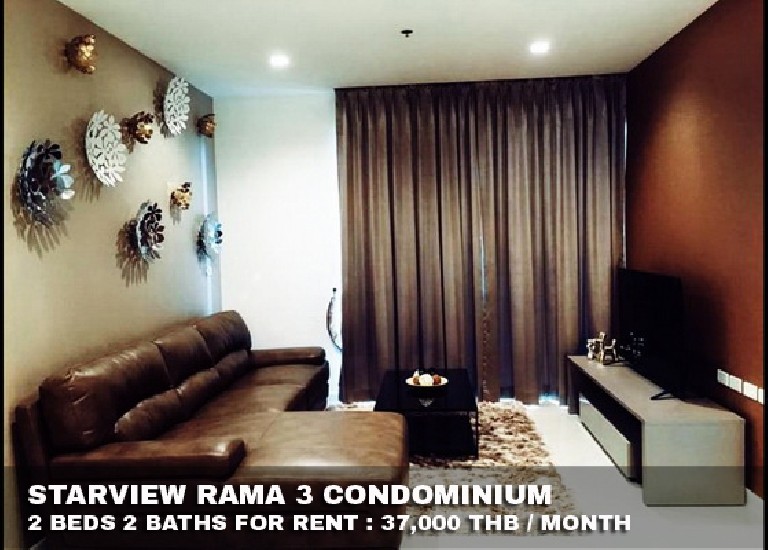 () FOR RENT STARVIEW RAMA 3 / 2 beds 2 baths / 77 Sqm.**37,000** Fully Furnished. 