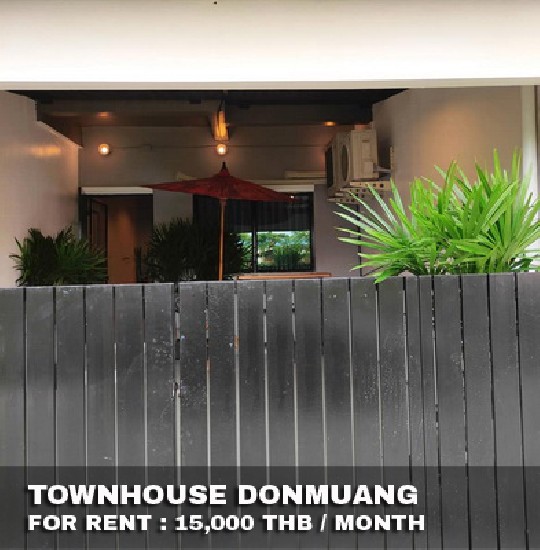() FOR RENT TOWNHOUSE DONMUANG / 2 beds 2 baths / 16 Sqw.**15,000** Fully Furnished.