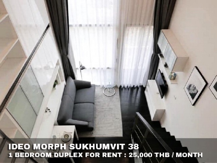 () FOR RENT IDEO MORPH SUKHUMVIT 38 / 1 bedroom Duplex / 36 Sqm.**25,000**