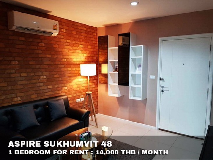 () FOR RENT ASPIRE SUKHUMVIT 48 / 1 bedroom / 38 Sqm.**14,000** Fully Furnished. 