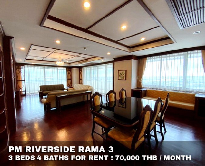 () FOR RENT PM RIVERSIDE RAMA 3 / 3 beds 4 baths / 276 Sqm.**70,000** 