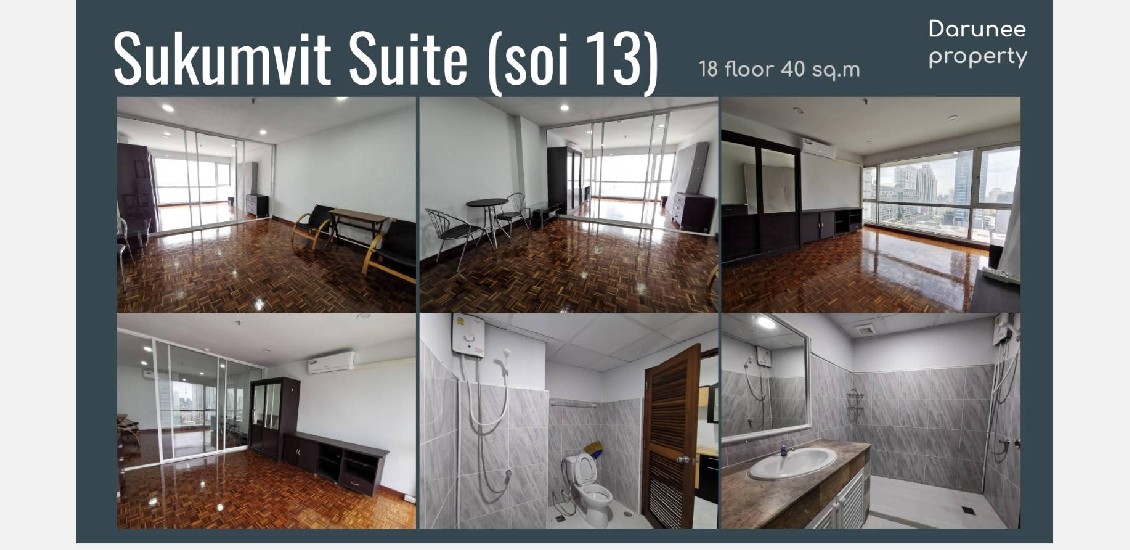 Condo Sukhumvit Suite  For Rent Sukhumvit 13 @BTS Nana 40sqm Rental 12,000 THB   