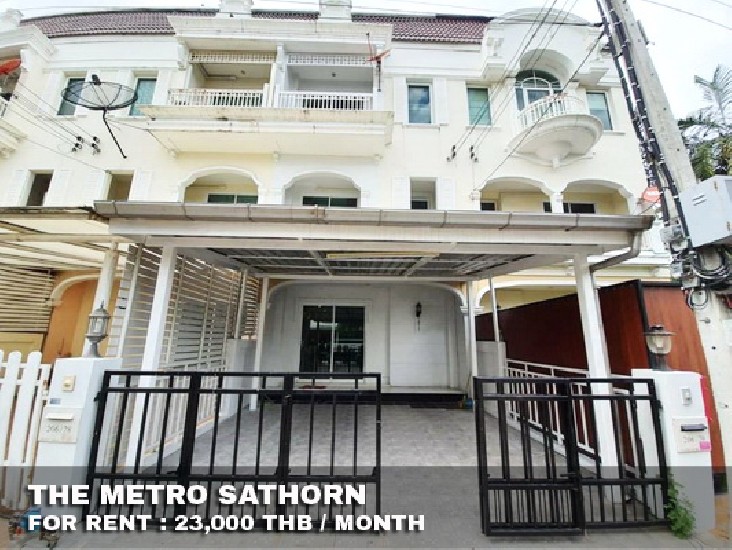 () FOR RENT THE METRO SATHORN / 3 beds 3 baths / 19 Sqw.**23,000** Fully Furnished.