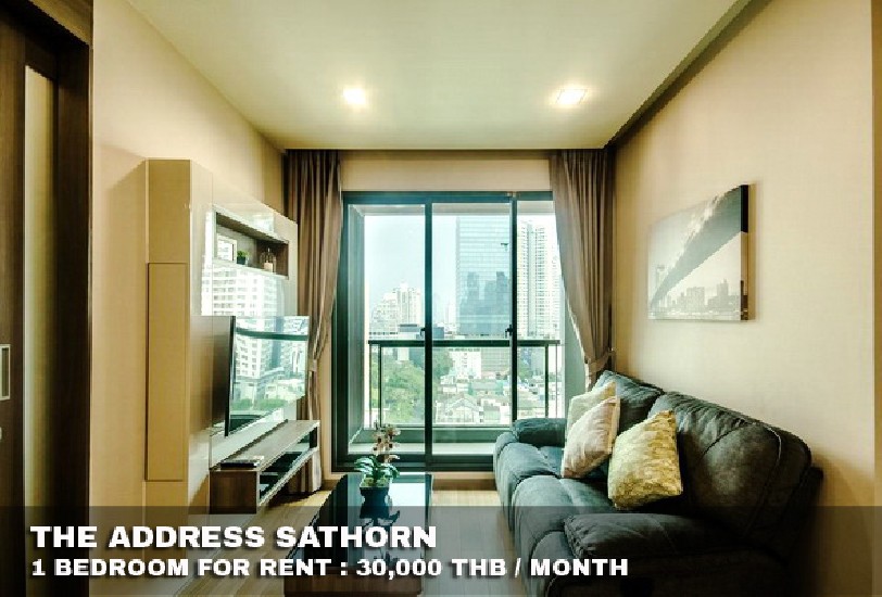 () FOR RENT THE ADDRESS SATHORN / 1 bedroom / 46 Sqm.**30,000** Modern Decorated. 