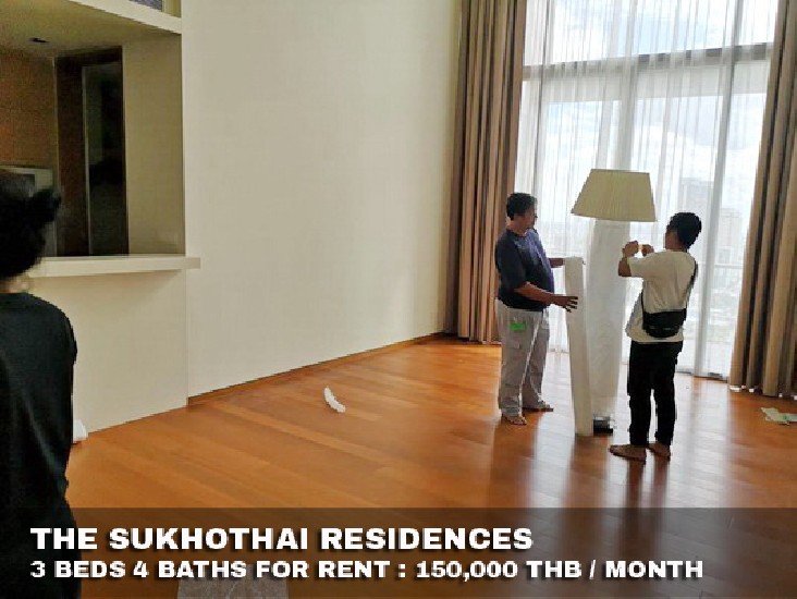 () FOR RENT THE SUKHOTHAI RESIDENCES / 3 beds 4 baths / 230 Sqm.**150,000** 
