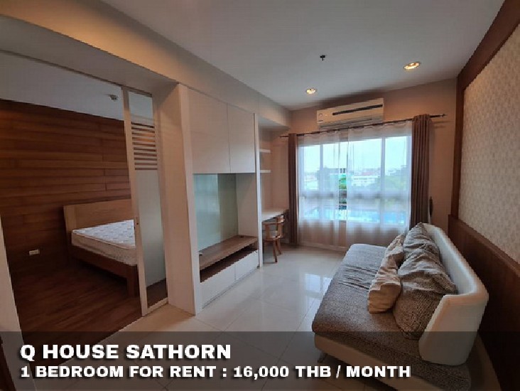 () FOR RENT Q HOUSE SATHORN / 1 bedroom / 46 Sqm.**16,000** Fully Furnished. 