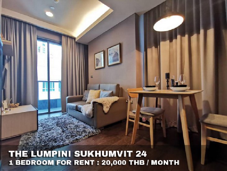 () FOR RENT THE LUMPINI SUKHUMVIT 24 / 1 bedroom / 30 Sqm.**20,000** Modern Decorated.