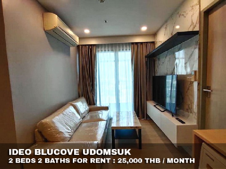 () FOR RENT IDEO BLUCOVE UDOMSUK / 2 beds 2 baths / 60 Sqm.**25,000** Fully furnished.