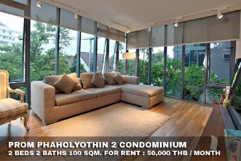 () FOR RENT PROM PHAHOLYOTHIN 2 / 2 beds 2 baths / 100 Sqm.**50,000** 