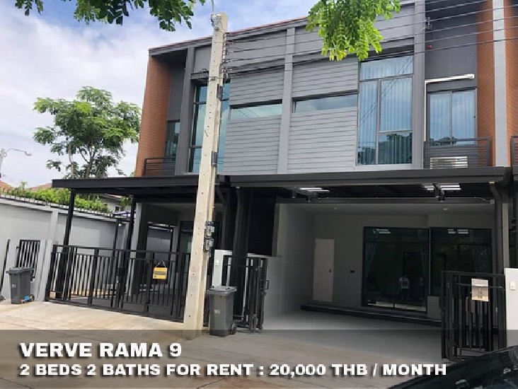 () FOR RENT VERVE RAMA 9 / 2 beds 2 baths / 18 Sqw.**20,000** Fully Furnished.