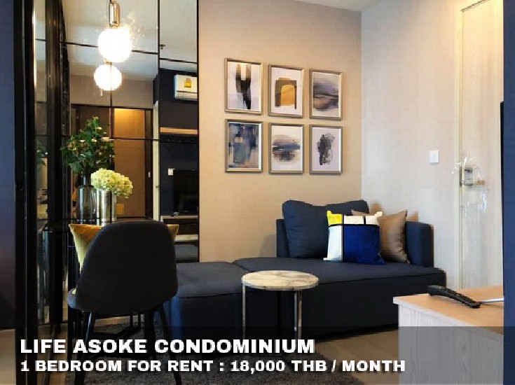 () FOR RENT LIFE ASOKE / 1 bedroom / 30 Sqm.**18,000** Modern Luxury Decorated. 