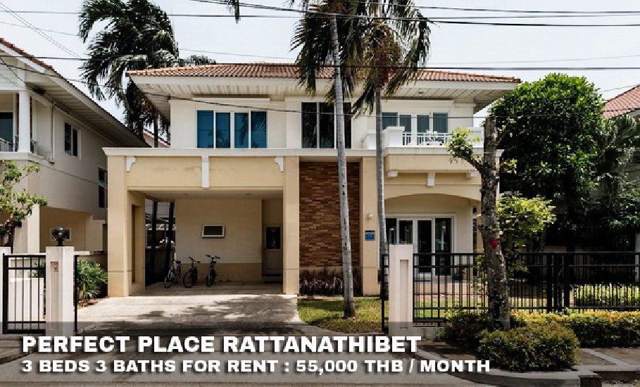 () FOR RENT PERFECT PLACE RATTANATHIBET / 3 beds 3 baths / 78 Sqw.**55,000** 