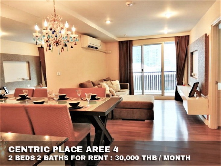 () FOR RENT CENTRIC PLACE AREE / 2 beds 2 baths / 78 Sqm.**30,000** Pool View. 