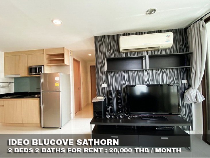 () FOR RENT IDEO BLUCOVE SATHORN / 2 beds 2 baths / 64 Sqm.**20,000** Nice Decorated. 