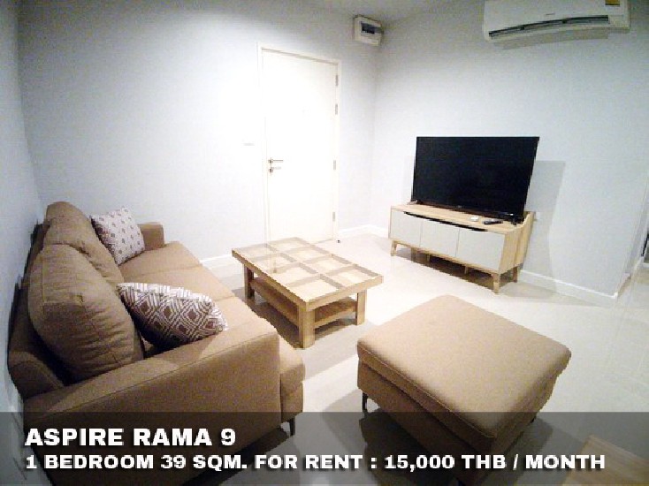 () FOR RENT ASPIRE RAMA 9 / 1 bedroom / 39 Sqm.**15,000** Fully Furnished. 