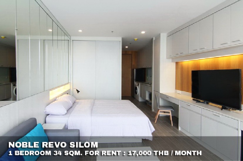 () FOR RENT NOBLE REVO SILOM / 1 bedroom / 34 Sqm.**17,000** Modern Decorated. 