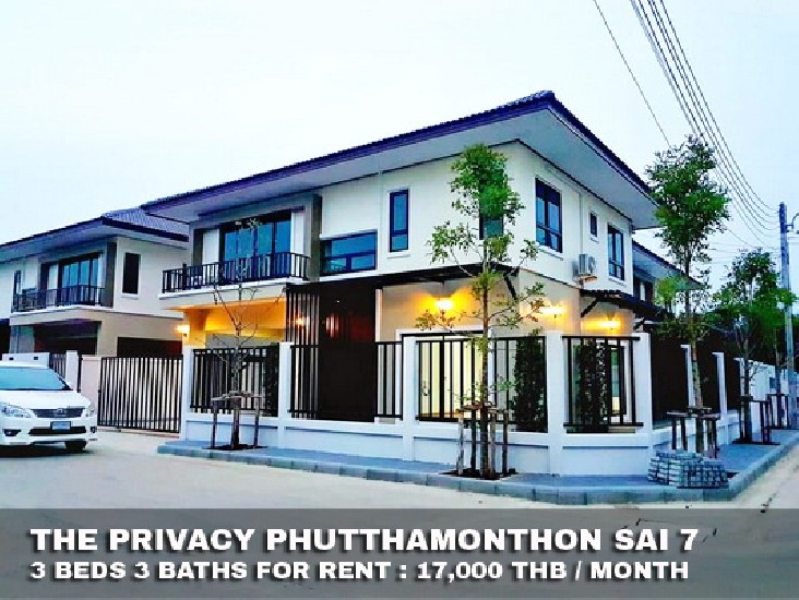 () FOR RENT THE PRIVACY PHUTTHAMONTHON SAI 7 / 3 beds 3 baths / 62 Sqw.**17,000** 