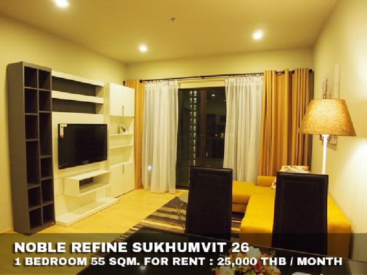 () FOR RENT NOBLE REFINE SUKHUMVIT 26 / 1 bedroom / 50 Sqm. **25,000**