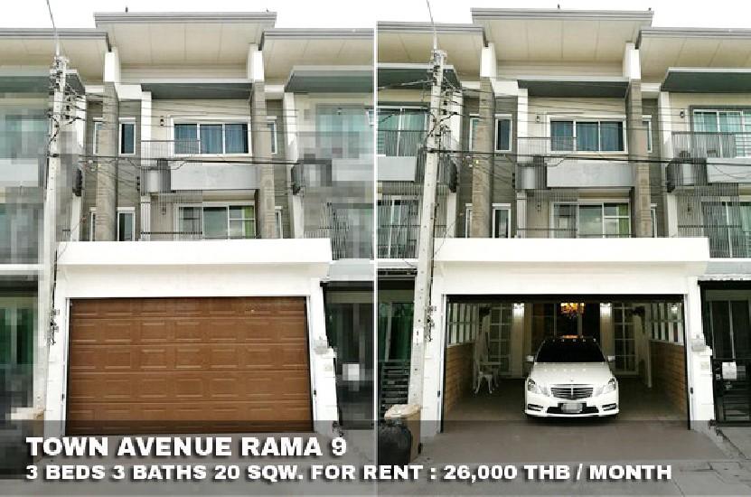 () FOR RENT TOWN AVENUE RAMA 9 / 3 beds 3 baths / 20 Sqw. **26,000** 