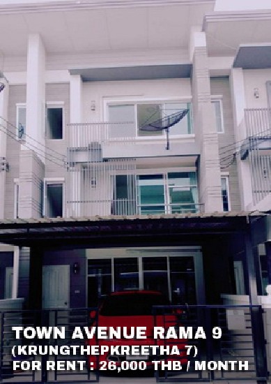 () FOR RENT TOWN AVENUE RAMA 9 / 3 beds 3 baths / 20 Sqw. **26,000** Fully furnished 