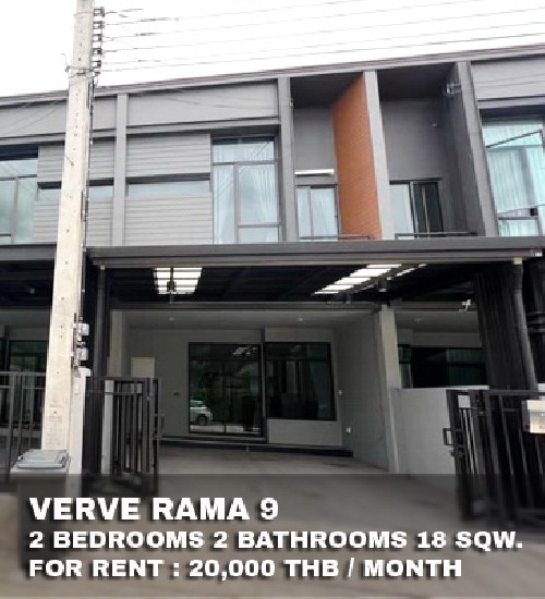() FOR RENT VERVE RAMA 9 / 2 beds 2 baths / 18 Sqw. **20,000** 
