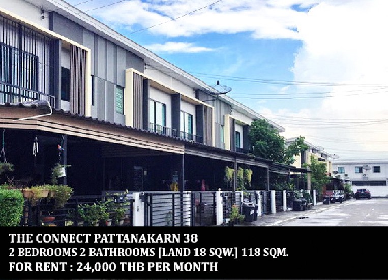 [] FOR RENT THE CONNECT PATTANAKARN 38 / 2 beds 2 baths / 18 Sqw. **24,000** 