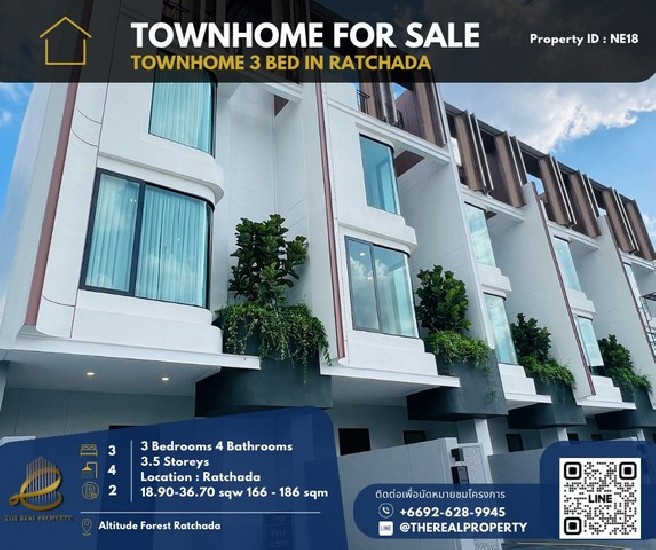 Townhome Luxury at Ratchada ! Altitud Forest Ratchada < ҤҾ 15.9 ҹ