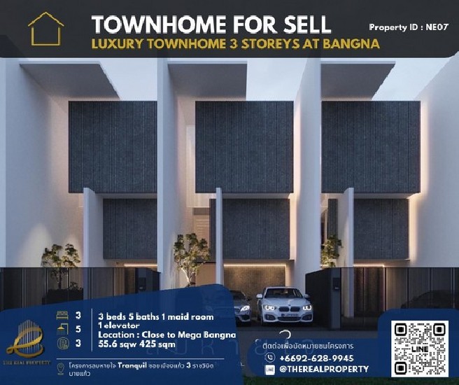 Townhome Luxury Lom Hai Jai Tranquil Bangna :  Tranquil ҧ for sale 