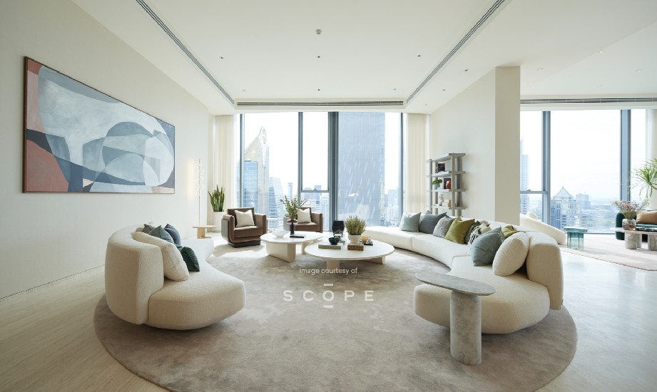 Super Luxury Penthouse Freehold in Langsuan for sale designed by Thomas Juul Hansen.