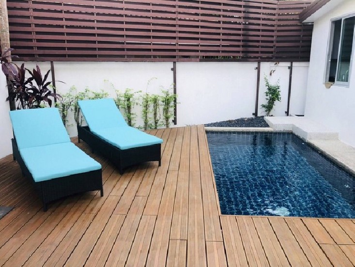 For Rent : Chalong, 3-story townhouse with a small pool, 4 Bedrooms 4 Bathrooms