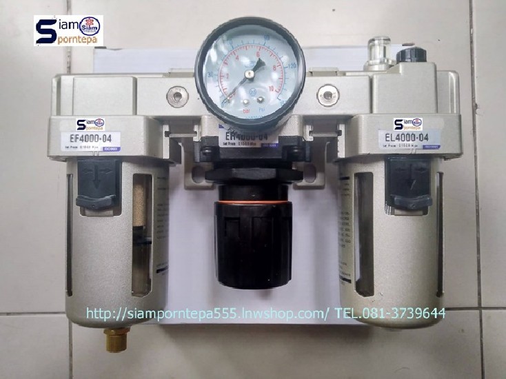 EC4000-04D Filter Regulator 3 Unit Size 1/2" Auto  Pressure 0-10bar(kg/cm2) 150psi