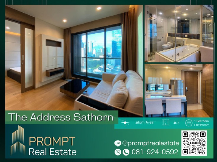 PROMPT *Rent* The Address Sathorn  - (Silom) - 46.5 sqm - #BTSͧ #ҹҷ